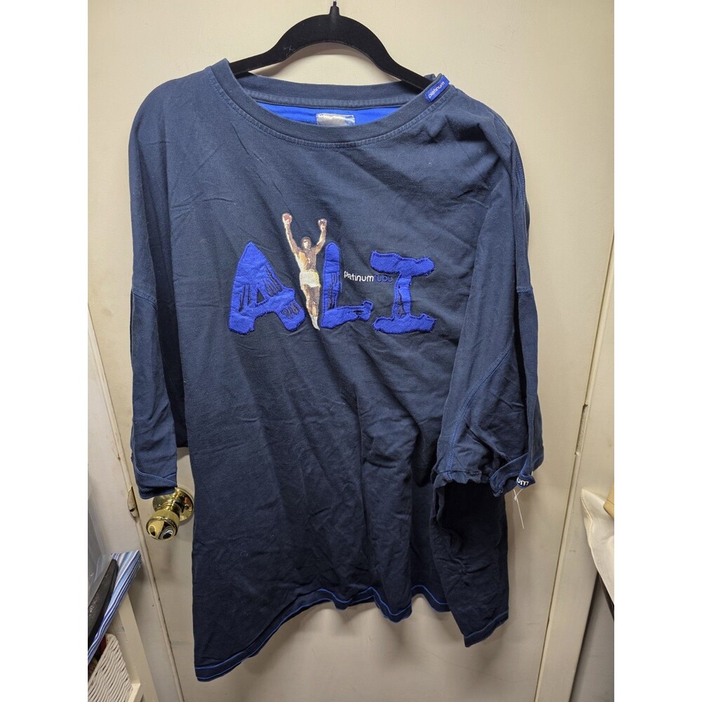 Platinum Fubu Fat Albert Graphic Navy Blue Cotton Men's T-Shirt XXLarge